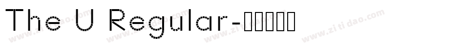 The U Regular字体转换